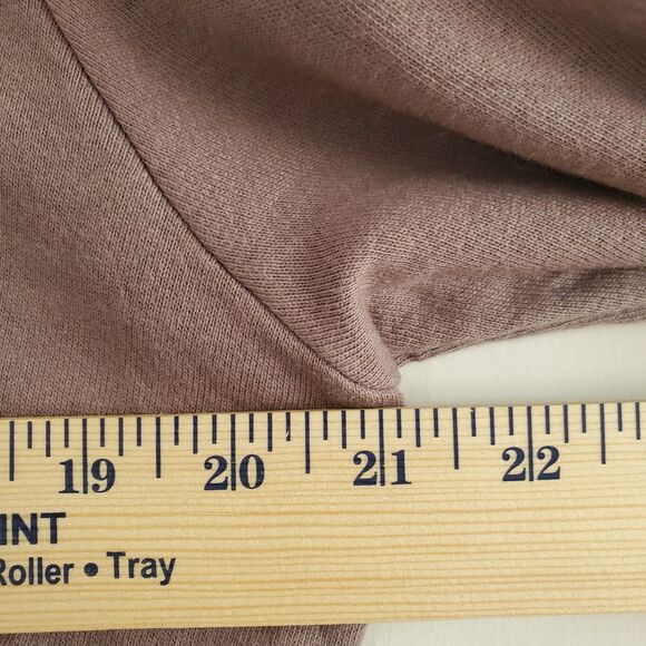Fresh Produce Sunset Sweatshirt Medium Brown French Terry Casual Atheisure Relax - Picture 8 of 12